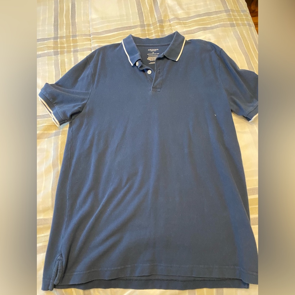 Arizona Jeans Co men’s polo shirt. Navy blue. Advance flex 360.